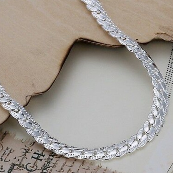 NWT Pretty 925 Silver 5MM snake chain Bracelet - Picture 2 of 6